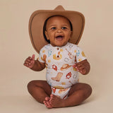Snuggle Hunny - Cowboys Short Sleeve Organic Bodysuit