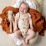 Snuggle Hunny - Cowboys Short Sleeve Organic Bodysuit
