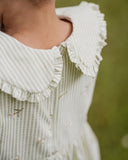 Fox & Finch - Orchard Bloom Emb. Stripe Overlay Dress