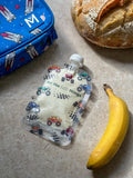 Sinchies - 150ml Reusable Food Pouches - Monster Trucks ( pack of 5)