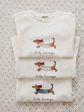 Bencer & Hazelnut - Tee: Silly Sausage Blue