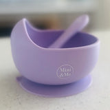 Cuddle Bug & Co - Mini & Me Wave Bowl & Spoon Lilac