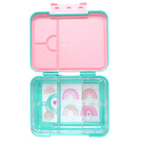 Mum Made Yum - Bento Lunchbox (Large) - Teal Rainbow