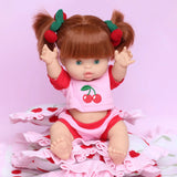 SALLI COLLECTIVE -  Dolls Top + Bloomer Shorts Set - Cherry