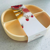 Cuddle Bug & Co - Mini & Me Divider Plate Custard