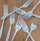 Samantha's Studio - "Avo Smasher" Quote Cutlery (Fork), Vintage Stamped Cutlery