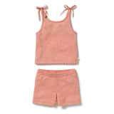 Wilson & Frenchy - Petal Pink Organic Knitted Pointelle Set