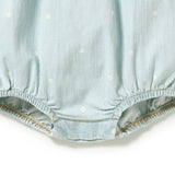 Wilson & Frenchy - Ditsy Daisy Organic Denim Bodysuit