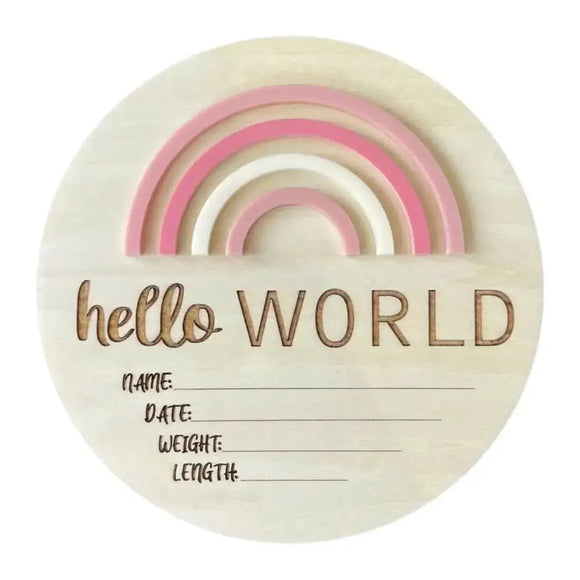 Timber Tinkers - Hello World Rainbow Pretty Pinks – Louloubell.kids