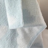 Living Textiles - Chenille Blanket - Blue Clouds