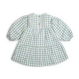 Tiny Twig - Dress Layered - Basil Gingham