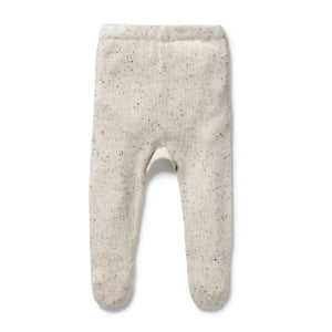 Wilson & Frenchy - Cookie and Cream Organic Knitted Legging with Feet