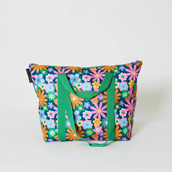 Project Ten - Pop Floral Zip Medium Tote