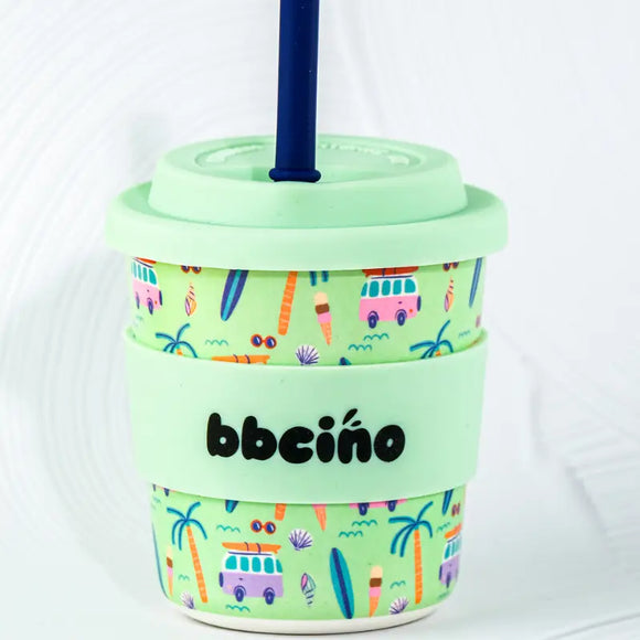 BBcino - Beach Bums Kids Keep Cup - 240ml (Straw Included)