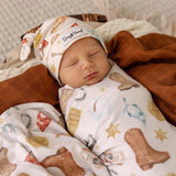 Snuggle Hunny - Jersey Wrap & Beanie Set