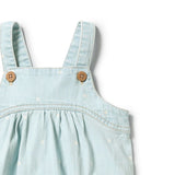 Wilson & Frenchy - Ditsy Daisy Organic Denim Bodysuit