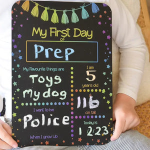 Inspired Wholesale - First Day of School Blackboard - Stars