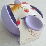Cuddle Bug & Co - Mini & Me Wave Bowl & Spoon Lilac