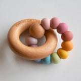 Bella Zailea - Vintage Rainbow Silicone & Beech Wood Nova Teether