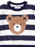 Huxbaby - Furry Huxbear Stripe Sweatshirt