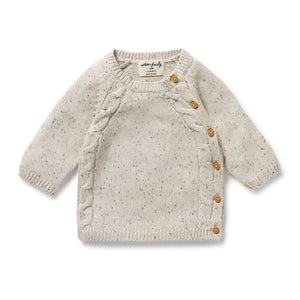 Wilson & Frenchy - Cookie and Cream Organic Knitted Kimono Cardigan