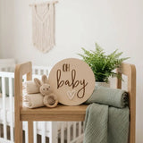 Timber Tinkers - Oh Baby Heart Birth Annoucement