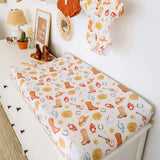 Snuggle Hunny - Fitted Bassinet Sheet - Cowboys