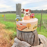 Onya Kids - Farm Music Box with 2 Tractors