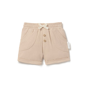 Aster & Oak - Taupe Rib Shorts