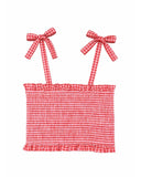 Fox & Finch - SUNDAE GINGHAM SHIRRED TOP