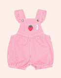 Huxbaby - Strawberry Emb Stripe Playsuit