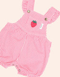 Huxbaby - Strawberry Emb Stripe Playsuit