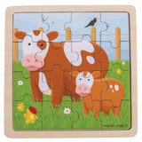 Artiwood - Bigjigs Toys - Cow & Calf Puzzle