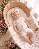 Bebe - CHELSEA ORGANIC SS ZIP ROMPER