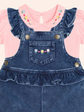 Huxbaby - Floral 2Pc Denim Set