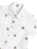 Huxbaby - Shortsleeve Huxbear Button Up Crisp White
