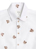 Huxbaby - Shortsleeve Huxbear Button Up Crisp White