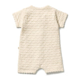 Wilson & Frenchy - Milk Cloud Organic Knitted Chevron Growsuit