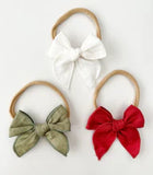 Light & Moon - Forest Green Fable Bow Headband