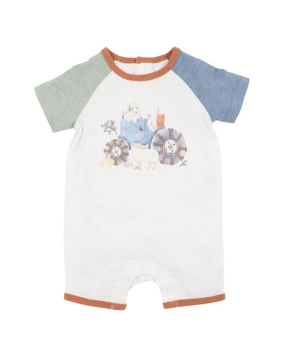 Bebe - CLAYTON FARM SCENE SS ROMPER