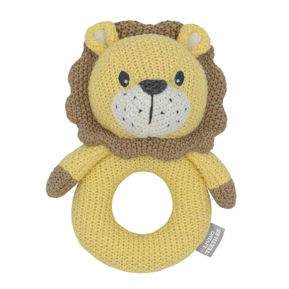 Living Textiles - Knitted Rattle - Leo the Lion