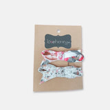 Love Henry - Girls Clips 2 Pack - Pink Blossom/Petite Floral