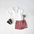 Love Henry - Baby Boys Sonny Short - Red Check