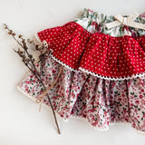 Love Henry - Baby Girls Frilly Pilcher Skirt - Festive Floral