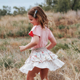 Love Henry - Girls Frilly Skirt - Fairyfloss Sunset