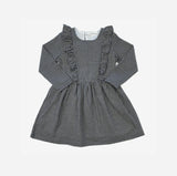 Love Henry - Girls Winter Florence Dress - Navy Gingham