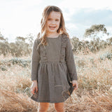 Love Henry - Girls Winter Florence Dress - Navy Gingham