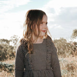 Love Henry - Girls Winter Florence Dress - Navy Gingham