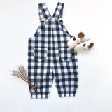 Love Henry - Baby Girls Layla Dungaree - Navy Check