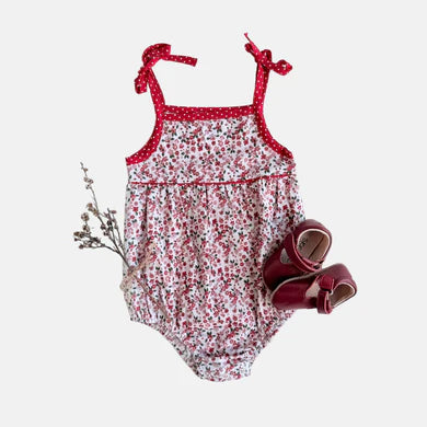 Love Henry - Baby Girls Elsie Playsuit - Pink Petite Floral